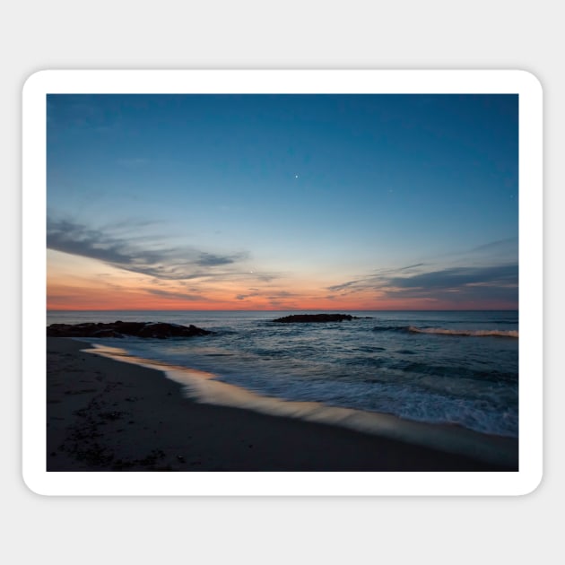 Blue Asbury Park Sunrise Sticker by fparisi753